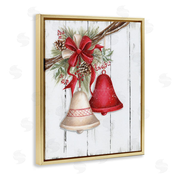 Stupell Industries Emma Leach | Rustic Winter Bells