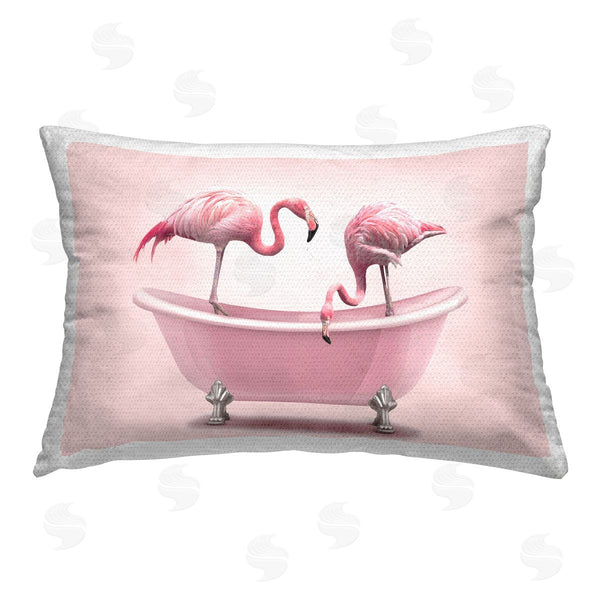 Stupell Industries Emma P. | Pink Flamingo Bath