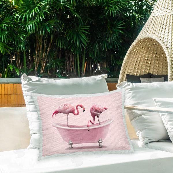 Stupell Industries Emma P. | Pink Flamingo Bath