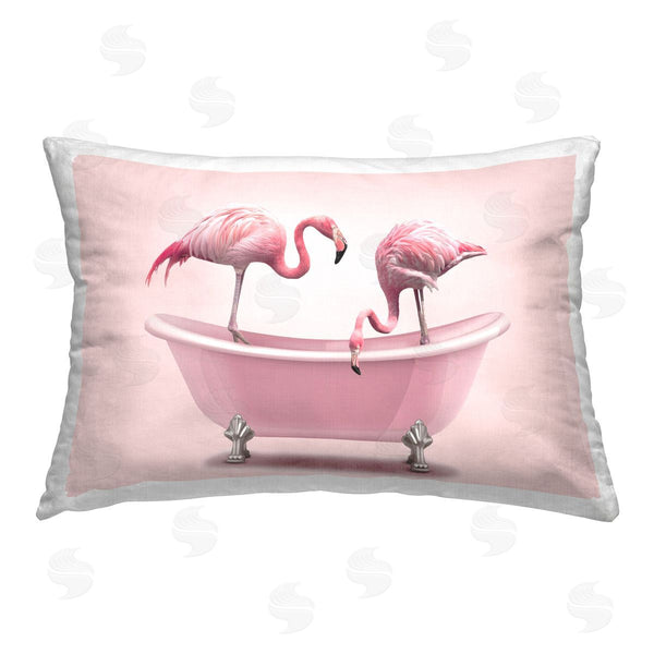 stupell industries Emma P. | Pink Flamingo Bath