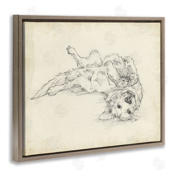 Stupell Industries Ethan Harper | Playful Pup Sketch