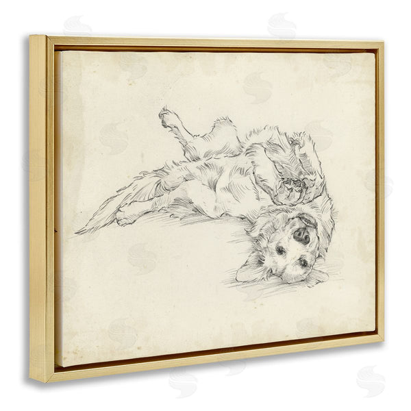 Stupell Industries Ethan Harper | Playful Pup Sketch