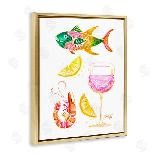 Stupell Industries EttaVee | Summer Seafood & Wine