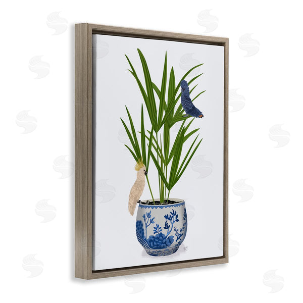 Stupell Industries Fab Funky | Cockatiels On Planter