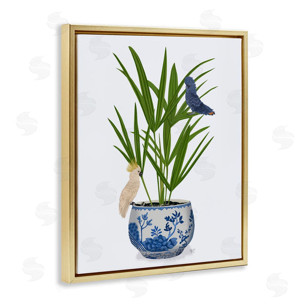 Stupell Industries Fab Funky | Cockatiels On Planter