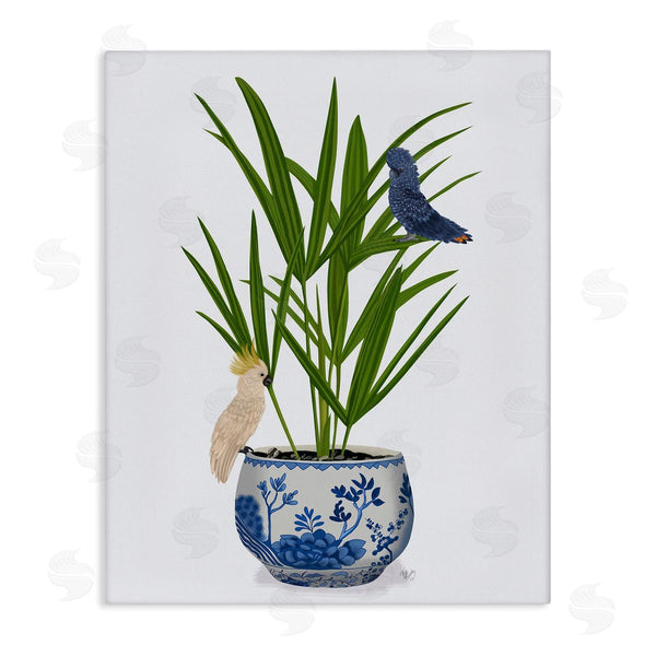 stupell industries Fab Funky | Cockatiels on Planter