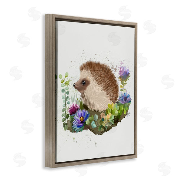 Stupell Industries Fab Funky | Hedgehog In Garden