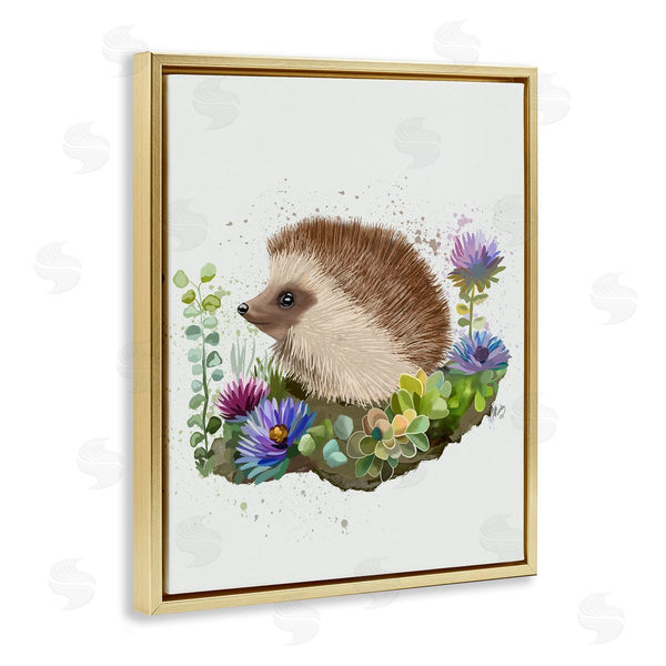 Stupell Industries Fab Funky | Hedgehog In Garden