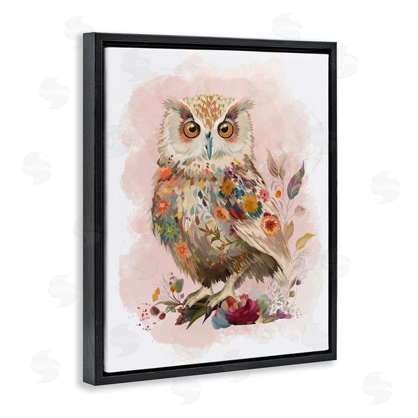 Stupell Industries Fab Funky | Owl And Wild Blooms