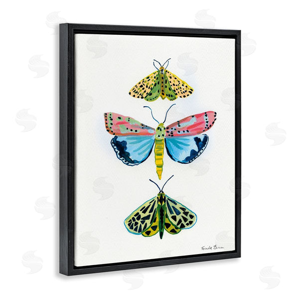 Stupell Industries Farida Zaman | Bright Moths Trio