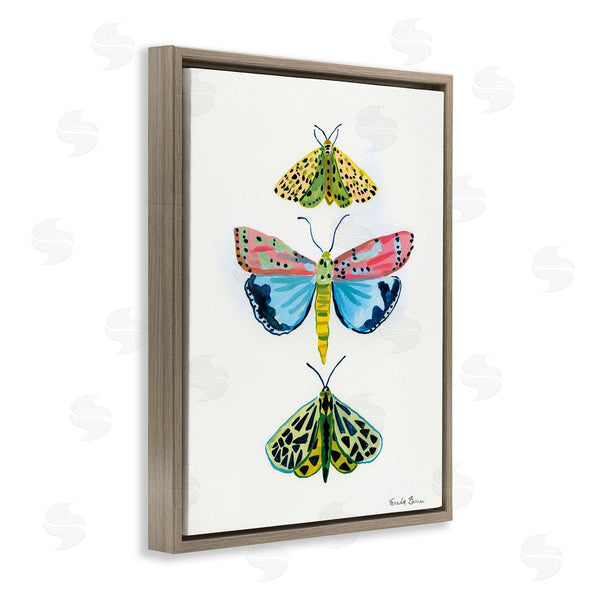 Stupell Industries Farida Zaman | Bright Moths Trio
