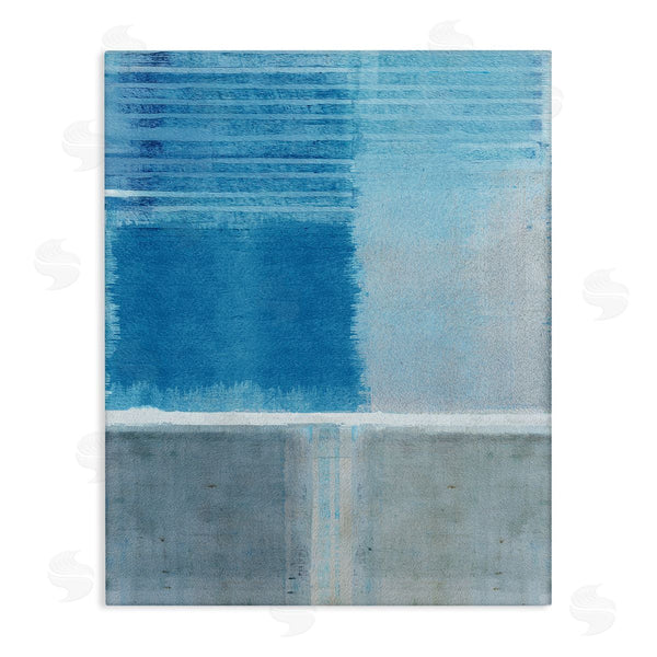 stupell industries Flora Kouta | Blue & Grey Abstract