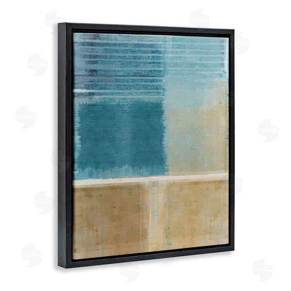 Stupell Industries Flora Kouta | Blue & Tan Painting