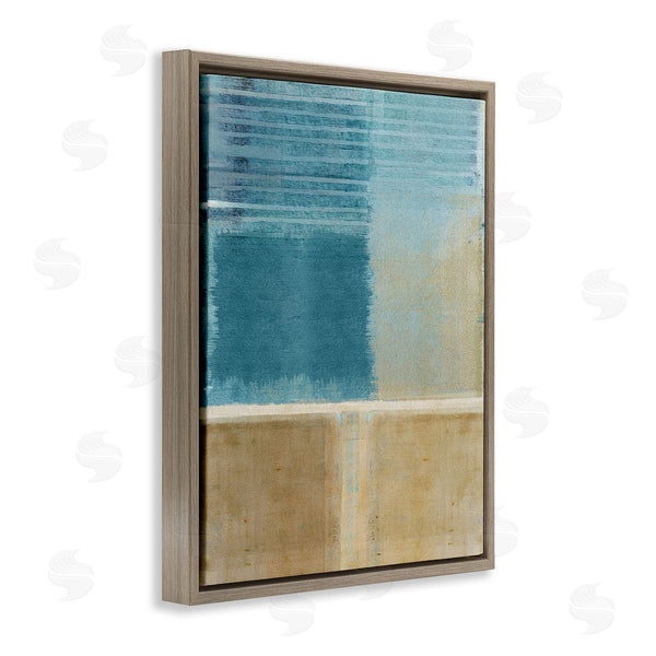 Stupell Industries Flora Kouta | Blue & Tan Painting
