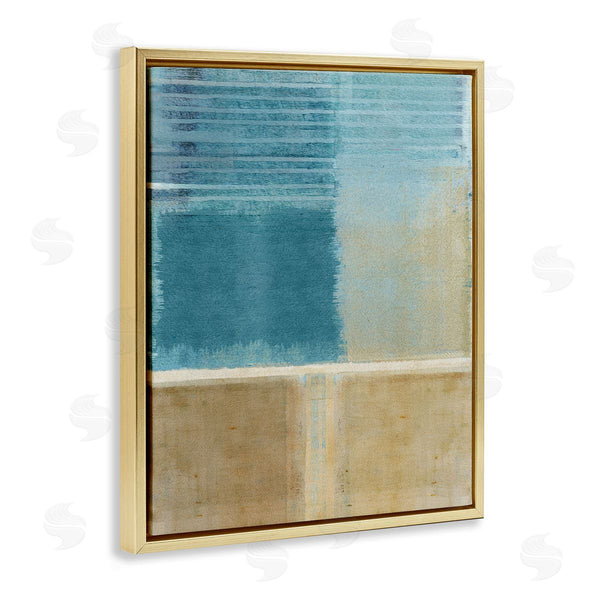 Stupell Industries Flora Kouta | Blue & Tan Painting
