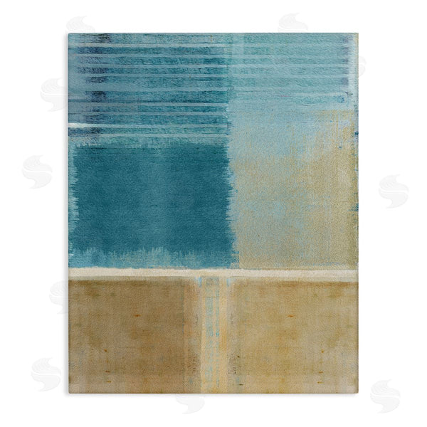 stupell industries Flora Kouta | Blue & Tan Painting