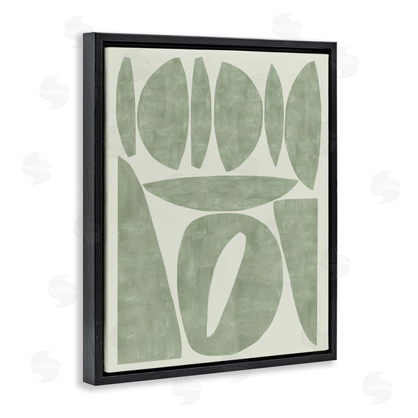 Stupell Industries Flora Kouta | Modern Green Shapes