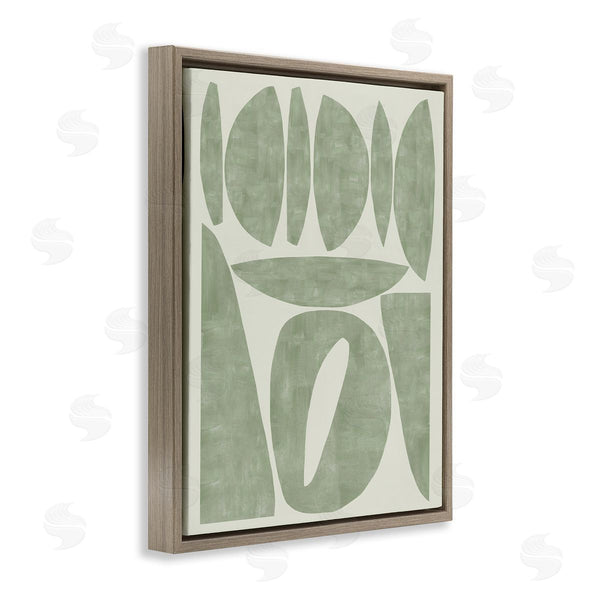 Stupell Industries Flora Kouta | Modern Green Shapes
