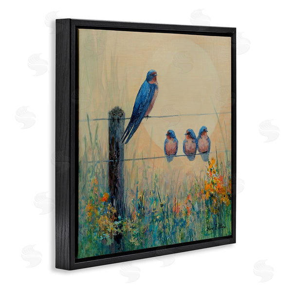 Stupell Industries Floy Zittin | Barn Swallow Family