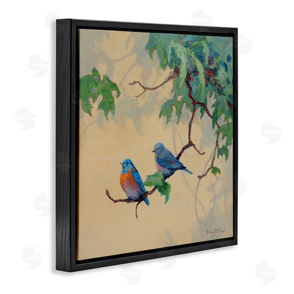 Stupell Industries Floy Zittin | Blue Birds Together