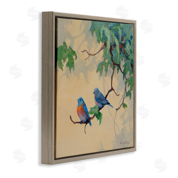 Stupell Industries Floy Zittin | Blue Birds Together