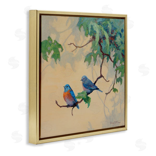 Stupell Industries Floy Zittin | Blue Birds Together