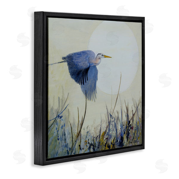 Stupell Industries Floy Zittin | Full Moon & Heron