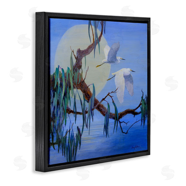 Stupell Industries Floy Zittin | Shining Moon & Birds