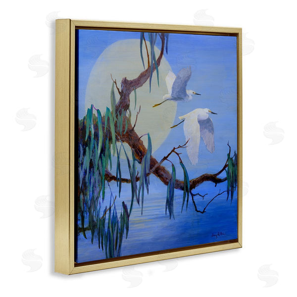 Stupell Industries Floy Zittin | Shining Moon & Birds