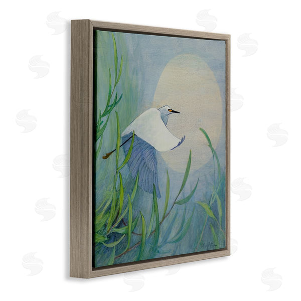 Stupell Industries Floy Zittin | Soaring Snowy Egret
