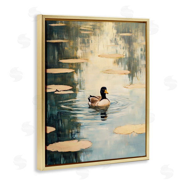Stupell Industries Franklyn Gregory | Lily Pond Duck