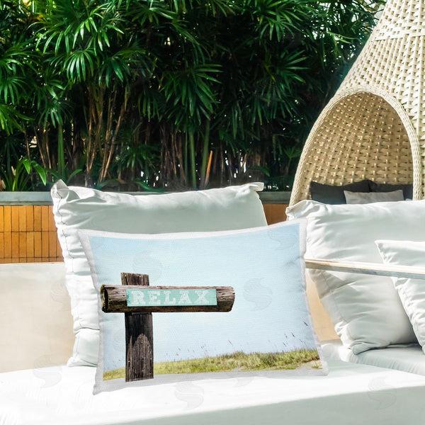 Stupell Industries Gail Peck | Relax Sign On Beach