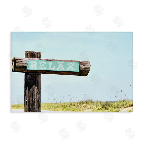 stupell industries Gail Peck | Relax Sign on Beach
