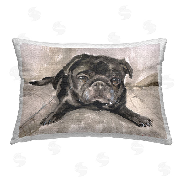 Stupell Industries George Dyachenko | Cozy Black Pug