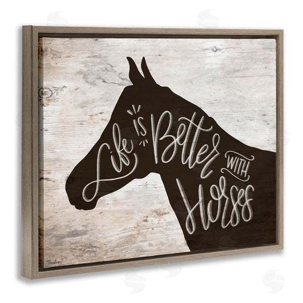 Stupell Industries Gigi Louise | Better With Horses