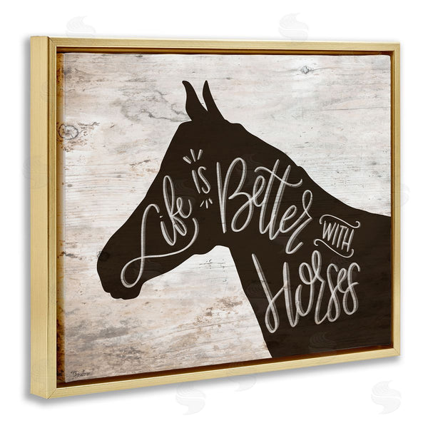 Stupell Industries Gigi Louise | Better With Horses