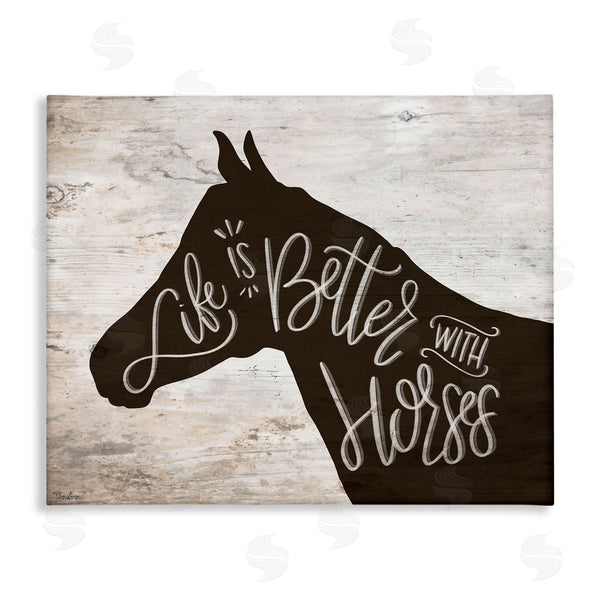 stupell industries Gigi Louise | Better With Horses