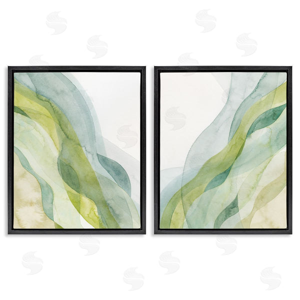 Stupell Industries Grace Popp | Abstract Green Waves