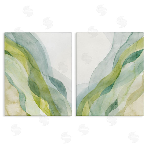 stupell industries Grace Popp | Abstract Green Waves