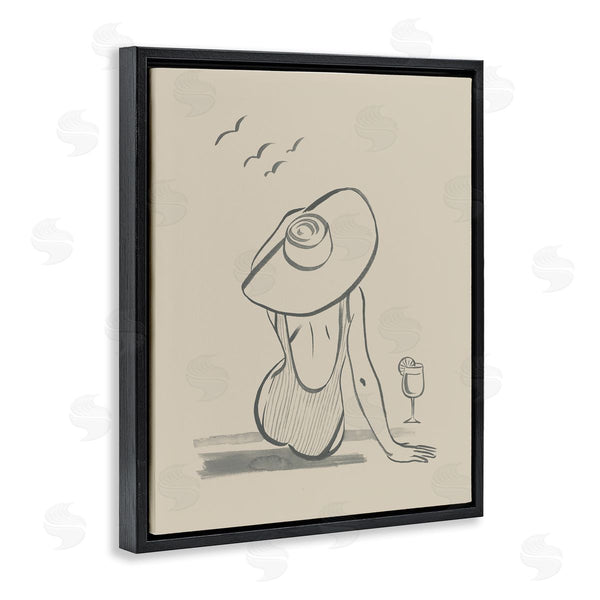 Stupell Industries Grace Popp | Beach Day Drawing