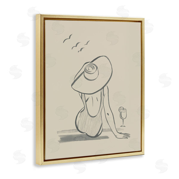 Stupell Industries Grace Popp | Beach Day Drawing