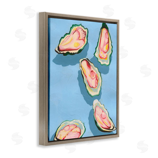 Stupell Industries Grace Popp | Bold Oysters On Blue