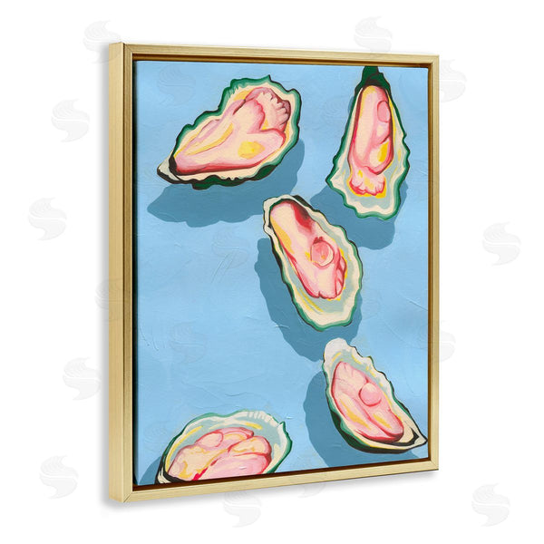 Stupell Industries Grace Popp | Bold Oysters On Blue