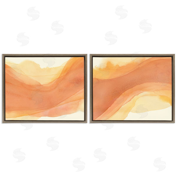 Stupell Industries Grace Popp | Curving Orange Waves