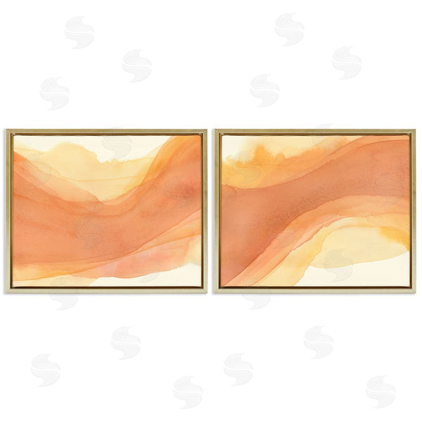 Stupell Industries Grace Popp | Curving Orange Waves
