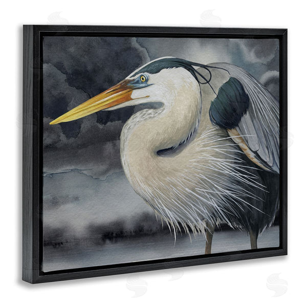Stupell Industries Grace Popp | Dark Heron Portrait
