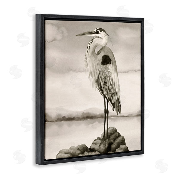 Stupell Industries Grace Popp | Grey Heron Perched