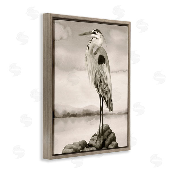 Stupell Industries Grace Popp | Grey Heron Perched