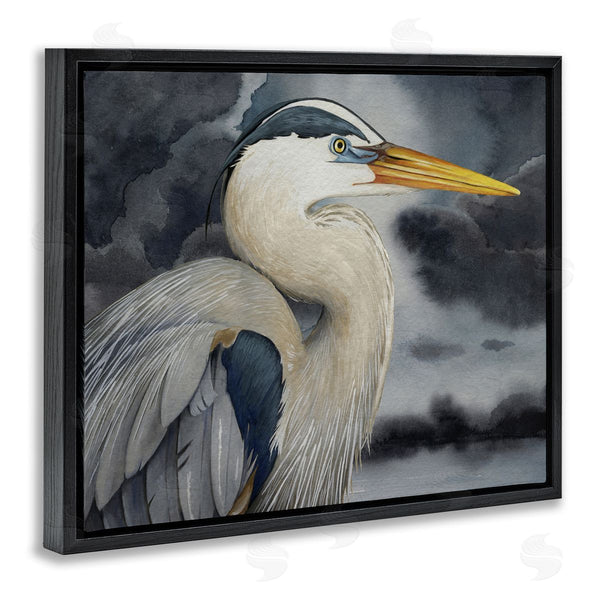 Stupell Industries Grace Popp | Grey Heron Portrait
