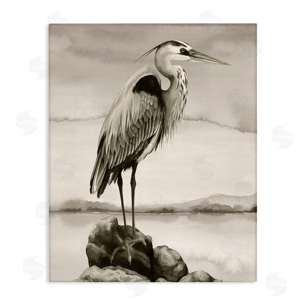 stupell industries Grace Popp | Heron Perched at Sea